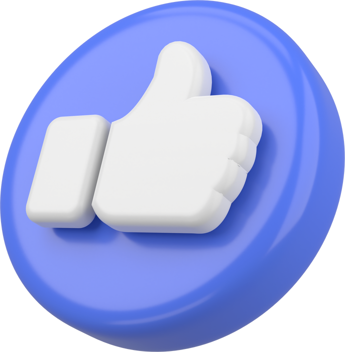 3D like icon. 3D element.