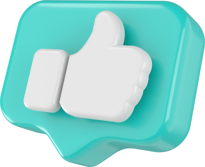 3D like icon. 3D element.